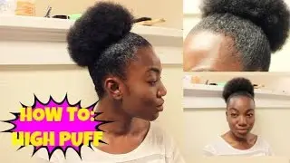 Sleek High Puff Tutorial w/ Curls: Passion Fruit Control Paste
