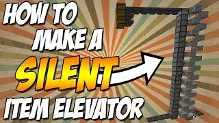 Minecraft Tutorial - Silent Item Elevator - Minecraft 1.14