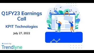 KPIT Technologies Earnings Call for Q1FY23