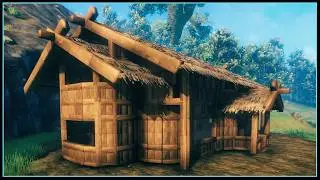 Valheim - Building - Slightly More Advanced Starter House #valheim #valheimbuilding