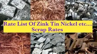 Nickel Zinc Tin ke scrap rate Scrap metal rate check