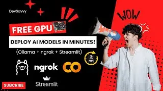 FREE GPU + AI Server in 2 Mins! 🚀 (Ollama + ngrok + colab)