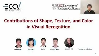 ECCV 2022-Contributions of Shape, Texture, and Color in Visual Recognition