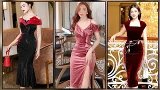 Luxury Velvet Bodycon Dress Style Velvet Bodycon Outfit | Winter Glam Look