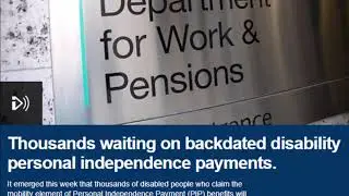 Money Box: Backdated PIP payments 09/06/2018