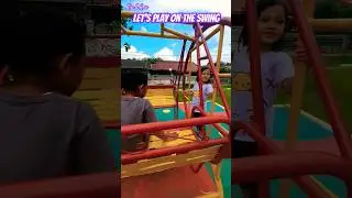 Let's play on the swing 💕 #shortsviral #playground #foryou #swing #funtimepark #nurseryrhymes #viral
