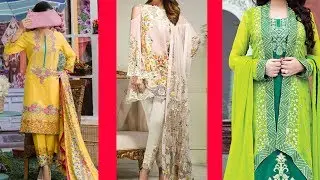 Lawn dress design 2018 || Latest party wear dress design collections
