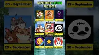 September LISTING projects #airdrop #hamster #coin #xempire #arixdex #catizen #rocky #rabbit #duck