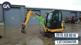 2016 JCB 8018 1.5T EXCAVATOR