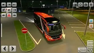 BUS SIMULATOR INDONESIA || Bus Driving City euroCoach bus Simulator-Android Gameplay Bus 2024