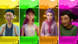 🎶 Dr.Han 🆚 Mira 🆚 Rumi 🆚 Zoey | Kpop Demon hunters Tiles Hop EDM Rush