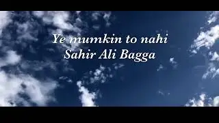 Yai dil jo ro raha hai to (official video) song / sahir ali baggha