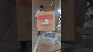 Mitsubishi Cassette Ac unboxing #hvac #mitsubishi #shorts #airconditioning