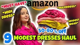 Amazon &ldquo;TRENDY&rdquo; MODEST Dresses Under 799/- Only😍 Amazon Dress Haul || Neha Singh #amazonfinds 