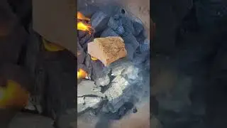 charcoal burning 🔥 that sound 😍🤤