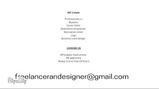 💰💲💵  Get Hired Faster &mdash; We Create Professional CVs & Cover Letters. Freelancerandesigner@email.com