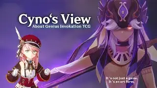 Charlotte asks Cyno about Genius Invokation | Genshin Impact Cutscene