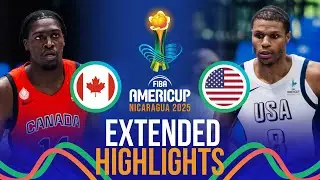 Canada 🇨🇦 vs USA 🇺🇸 | Extended Highlights | FIBA AmeriCup 2025