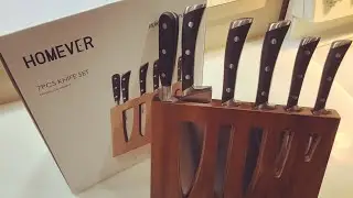 Honest Review Of The Homever 7 Piece German Stainless Steel Knife Set / Pretty Cool!