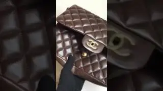 Chanel Classic Jumbo Single-flap Bag- chocolate brown lambskin