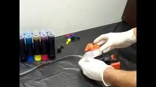 How to fill a empty CISS for Epson XP-600 XP-605 XP-700 XP-800