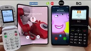 Outgoing Call from BQ Pocket + SK621 Flip on Samsung Z Fold3 + Infinix Hot 30i / Incoming Call