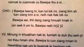 Bawipa Lo Cun - karaoke Par Cin Mawi