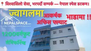 📍 ✨ Spacious 1200 sq.ft Office Space Available in Jwagal, Lalitpur | Semi-Furnished & Ready to Move 