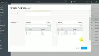Creating Address & Application in SRX from Junos SpaceSecurity Director