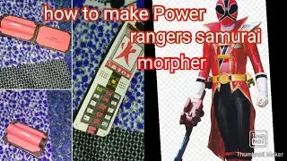 How to make Power rangers samurai morpher with paper and cardboard, very easy.