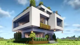Minecraft: How to Build a Modern House Tutorial - Interior in Description!