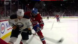 Subban stretchered off after bad collision with teammate