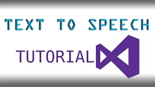 How to make a Text To Speech application in Visual Studio (VB.NET) 2017