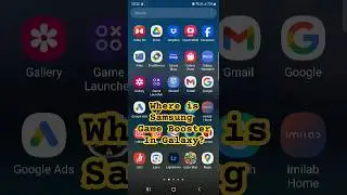 Locate Game Booster on Samsung #galaxystation #gamebooster #galaxys23ultra