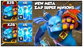 От новичка до профессионала с этой стратегией TH16 Zap Super Minion! Clash of Clans