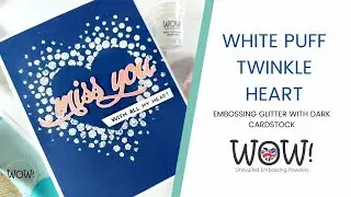 Stunning white puff twinkle heart!
