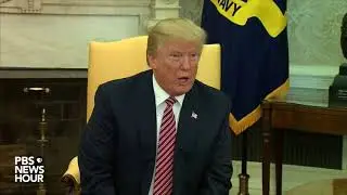 WATCH: Trump defends aide accused of domestic violence