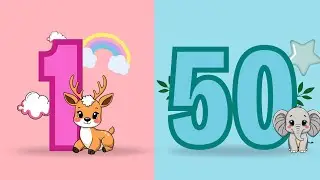 🔴Counting 1 to 50 | ✨Fun Numbers for Kids | Study Time!