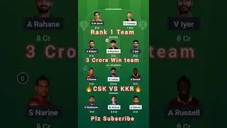 CSK VS KKR Match 25 TATA IPL  2025 Dream 11 PREDICTION #dream11 #predictions #shorts #viralvideo #11
