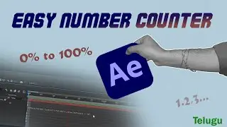 How to Make Number Animation in After Effects (Easy Trick!)#aftereffects #animation