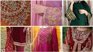 Zardosi  embroidery |Kora dabka , tila work / latest hand embroidery fancy dreses
