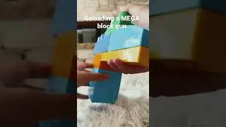 MEGA block gun #shorts #asmr #legoasmr  #legogun #lego