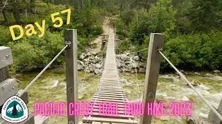 Pacific Crest Trail thru hike 2023' Day 57 - Rainy pass to high bridge camp #backpacking #camping