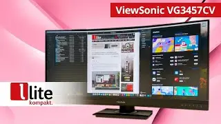 ViewSonic VG3457CV: 34-Zoll-Office-Monitor mit Webcam & Docking-Station