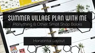 Summer Village Plan with Me | Horizontal Layout | The Happy Planner