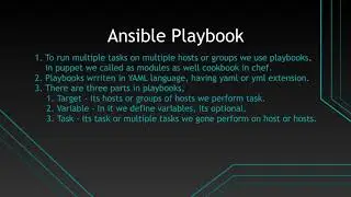 How to ansible playbooks