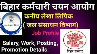 कनीय लेखा लिपिक जॉब प्रोफाइल 2022 || kaniye lekha lipik Job Profile 2022 || bssc merit || #study