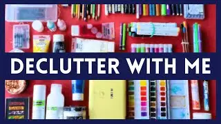 I Had Way Too Many Art Supplies - So I Decluttered & Re-organized Everything (Marie Kondo-Inspired)