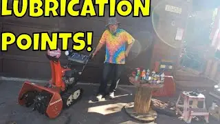 HOW To: LUBRICATION Points For HONDA Snowblower