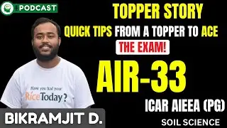 ICAR PG Topper:2024 |Soil Science| Bikramjit Deuri | Complete preparation strategy explained|